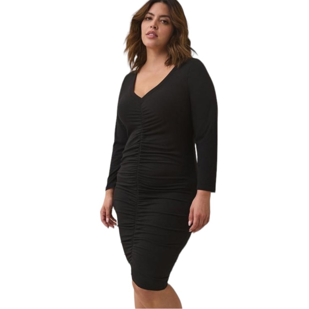 Torrid Black Mini Jeresy Bodycon Dress Size 3